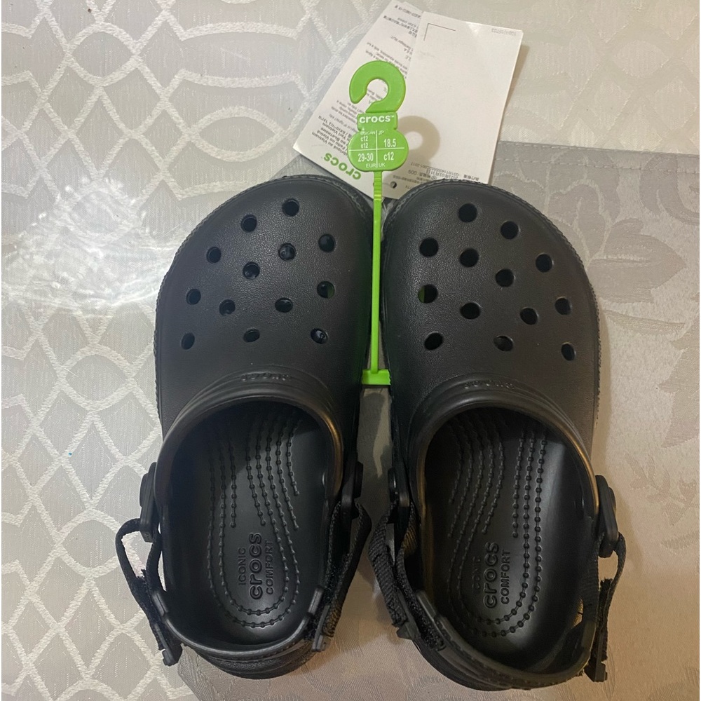 BOYS CROCS DUET MAX ll CLOG BLACK